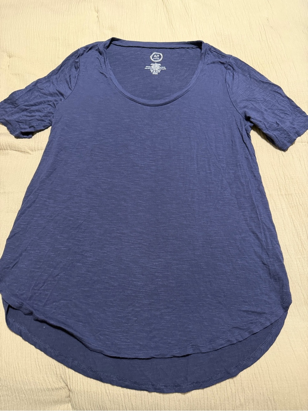 Maurices 24/7 Scoop Neck Tee - Navy Blue